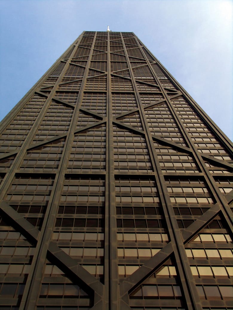 Photo: 875 N. Michigan Avenue (John Hancock Building); Architect: Skidmore Owings and Merrill  