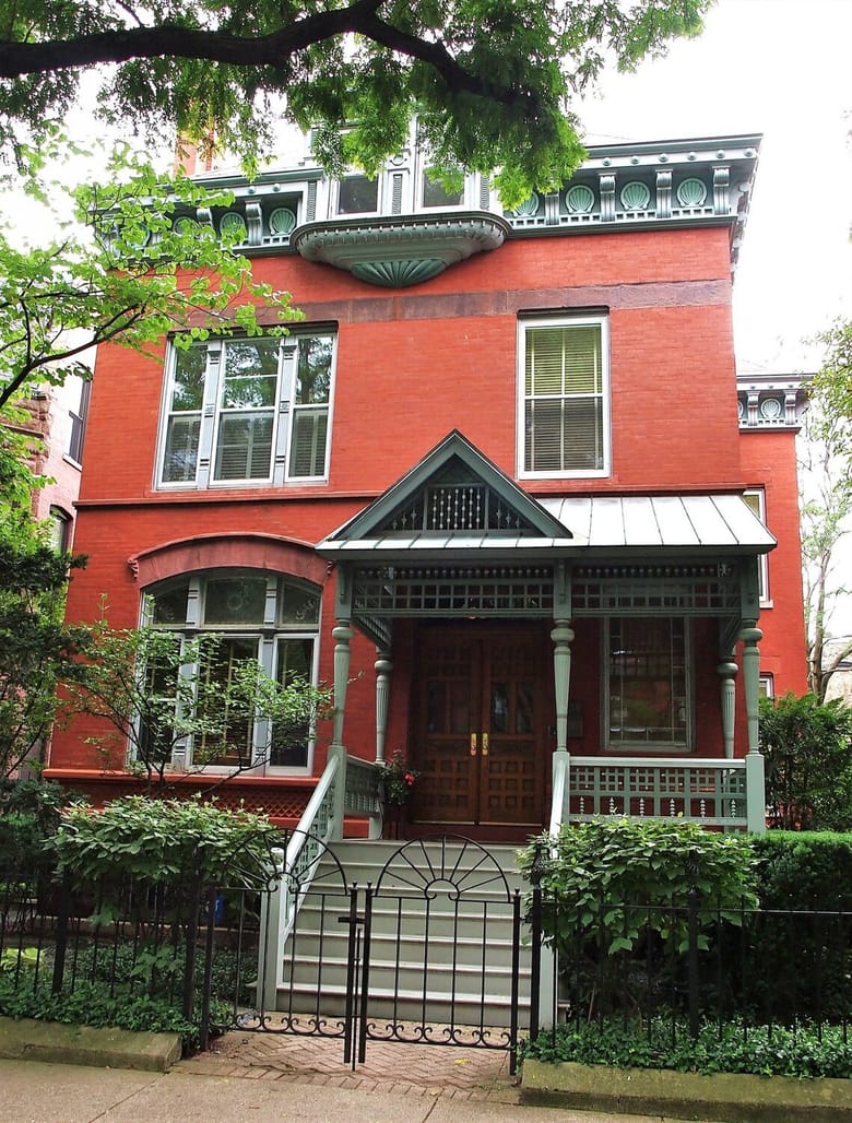 A historic brownstone building