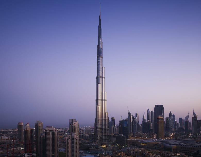 Image of a tall skyscraper standing high above any surrounding buildings.